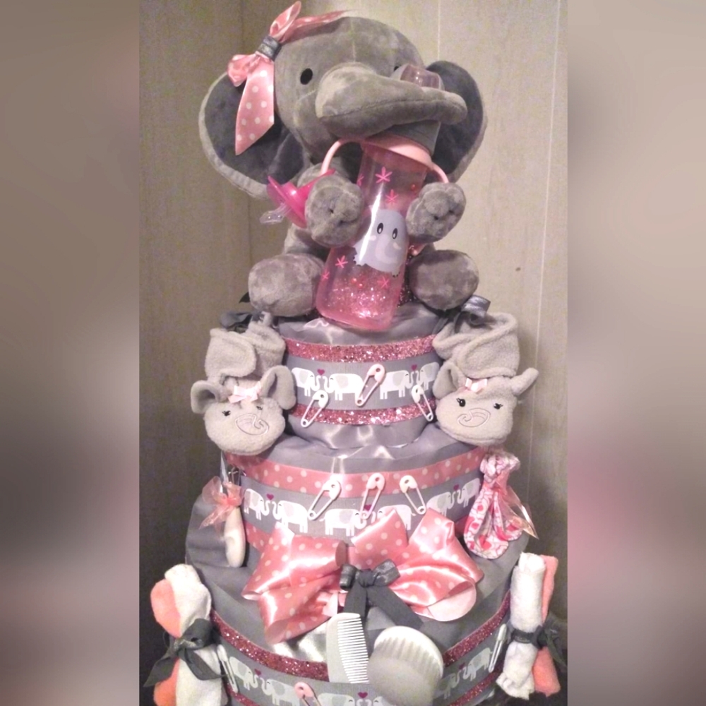 Elephant Diaper Cake